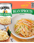 GEISHA Bean Sprouts In Water 145OZ Pack of 12 Bean Sprouts  Kosher Certified  No Transfat  Gluten FreeLess than 100 Calories per Container  Ready to Eat Long Selling Item