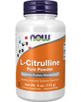 NOW Supplements - L-Citrulline Pure Powder - Supports Protein Metabolism - 4-Ounce