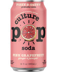 Culture Pop Sparkling Probiotic Soda  40 Calories per can Vegan NonGMO  12 Fl Oz Cans 5 Flavor Variety Pack of 10