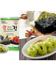 Korean Crispy Seasoned Seaweed Snacks Kimchi Spicy Sheets  12 Individual Packs 100 Natural Laver 12 Pack Roasted Nori Snack Healthy Premium Gim by Unhas Asian Snack Box Wasabi  Kimchi