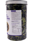 SALINRAAT  Premium Quality Butterfly Pea Flower Tea Butterfly Pea Tea Rich in Antioxidants Edible Dried Herbal Flowers for Blue  Purple Drinks and Food Coloring 353 Oz  100g