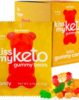 Kiss My Keto Gummies Candy - Low Carb Candy Gummy Bears, Keto Snack Pack - Healthy Candy Gummys - Sugar Free Gummy Bears, Keto Gummy Bear Candy - Keto Gummy Bears (12-pack)