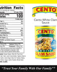 Cento Italian Style White Clam Sauce 15 Ounce Pack of 6