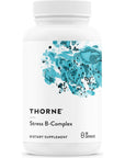 Thorne Stress B-Complex - Vitamins B2, B6, B12, and Folate in Highly-Absorbable and Active Forms - Extra Vitamin B5 for Adrenal Support, Stress Management and Immune Function - 60 Capsules