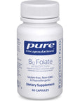 Pure Encapsulations B12 Folate - Energy Supplement to Support Nerves, Energy Metabolism & Cognitive Support* - with Vitamin B Folate as Metafolin - 60 Capsules