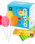 DC24 DAILY CARE Sugar Free Lollipops with Vitamin C Healthy Suckers with Xylitol Assorted Fruit Flavored Hard Candy for Kids NonGMO Gluten Free 24 Count