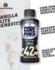 Fairlife Core Power Elite Vanilla 8 Pack High Protein Milk Shakes 42g  14 Fl Oz  Ready to Drink for Workout Recovery  In World Group Packing Solutions 8 Count