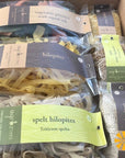 Agrozimi Spelt Hilopites (Fettuccine) - Die-Cut, Naturally Air-Dried Greek Pasta - 17.6oz