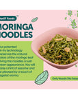 Healthy Instant Moringa Noodles Unflavored  17g Protein  5g Fiber Vegan Air Fried Lower Sodium  For Ramen Wok Stir Fry  Quick Cooking 5 Pack by WhatIF Foods