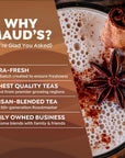 Mauds Espresso Chai Tea Pods Single Serve 18ct  Dirty ChaCha Chai Tea Latte K Cups  100 California Blended Tea Leaves  Recyclable Pods Solar Energy Produced Compatible with Keurig K Cups Maker