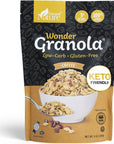 General Nature Keto Granola Low Carb - Coffee Flavor - Keto Cereal Low Carb Cereal - Zero Added Sugar, 3G Net Carbs - Healthy Breakfast Low Carb Keto Nut Granola for Yogurt or Topping - Gluten Free, Vegan & Kosher