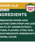 Canada Dry Ginger Ale Soda 10 Fl Oz Cans 6 Pack