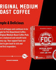 Fire Department Coffee  Veteran Owned  Original Medium Roast Coffee Pods  Balanced  Smooth  Roasted in the USA  Made with Premium Coffee Beans  24 Single Pods