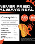 Popchips Potato Chips, Crazy Hot, 4ct 5.0oz Share Bags, Low-Calorie, Kosher and Gluten Free, Salty Snacks for Adults and Children, Never Fried, Only 4g of Fat & 120 Calories Per Serving