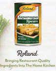 Roland Foods White Asparagus Spears 15 Ounce Can Pack of 3