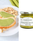 Pistachio Nut Butter 635 oz 180g Sweet Sicilian Pistachio Cream Spread Spreadable Pistachios from Sicily Italy No Palm Oil Campo DOro