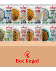 Eat Regal 6 Flavor Ready to Eat Variety Pack of 8 with Jasmine Spanish Long Grain White Cilantro  Lime Mexican and Veg Fried Rice  Side Dish  Microwavable Food  Rice Microwavable  Heat and Eat