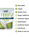 Laird Superfood HYDRATE Coconut Water Powder Drink Supplement with Coconut Water and Auqamin All Natural No Added Sugars GlutenFree NonGMO Vegan 8 oz Bag Pack of 1