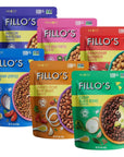 Fillos Ready to Eat Beans  Lentils Variety Pack  Black Beans Lentils Pinto Beans Mayocoba Beans  GlutenFree PreservativeFree Microwavable Meals NonGMO Vegan Plant Protein 10 oz Pk of 6