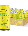 De La Calle Tepache  Pineapple Chili  Modern Mexican Soda  Craft Fermented Pineapple Sparkling Beverage  Certified Organic Antioxidant Rich NonAlcoholic Healthy Soda Low Sugar Low Calorie NonGMO