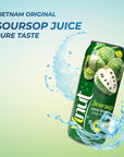 VINUT Soursop Juice Drink Freshly Squeezed Soursop Not from Concentrate 1657 Fl ozPack of 6 Free from Gluten NonGMO No artificial Preservatives Colors or Flavors