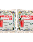 Francos New Orleans Style Hurricane Cocktail Mix 9 Ounce Pouch Pack of 2 Makes 2 Quarts Total