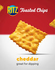 Ritz Toasted Chips, Cheddar, 8.1 Oz (Pack of 6)