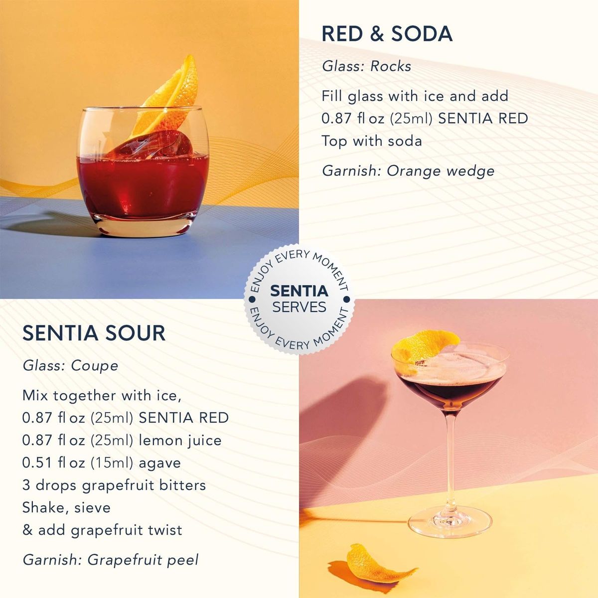 Sentia Gaba Red Botanical Non Alcoholic Spirits Vegan Gluten Free and GM Free Zero Proof Alcohol Alternative 169 fl oz 500ml  Perfect for Mocktails