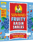 Sun-Maid • Blue Raspberry Fruity Raisins Snacks, 0.7 Ounce Box (21 Total), Dried Fruit, 0g Added Sugar, Non-GMO, Ideal Lunch Box Snack