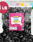 Black Foils Chewy Filled Sweet and Sour Candy 1Pound Bag of Black Color Themed Kosher Candies Individually Wrapped Cherry FruitFlavored Taffies NET WT 454g About 112 Pieces