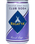 Pacific Sea Salt Club Soda Regatta Craft Mixers Zero Calorie Premium Cocktail Mixer 75oz Case of 24 Sleek Cans