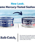 Safe Catch Canned Lowest Mercury Limit Albacore Tuna Fish No Salt Added Wild Caught GlutenFree Kosher Whole30 Approved Keto 5oz Can 12Pack