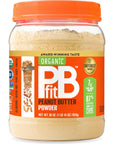 PBfit All-Natural Organic Peanut Butter Powder, Powdered Peanut Spread from Real Roasted Pressed Peanuts, 7g of Protein, 30 Ounce (Pack of 1)