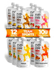 Fuel for Fire Protein Smoothie Pouch  Team Sports Variety 12Pk  Healthy Snack  Recovery  No Sugar Added Dietitian Approved  Functional Fruit Smoothies  Gluten Free Kosher 45oz pouches