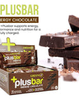 Greens Plusbar Energy Bars Chocolate Gluten Free Healthy Snacks with Organic Super Greens Superfoods  Dark Chocolate Vegan Dairy Free  Non GMO 8g Protein Meal Replacement Bars 12 Bars