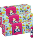 Polar Seltzer Water Raspberry Lime 100 Natural Sparkling Soda Beverage Soft Drink Cans  3 Cases 36 Pack