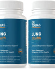 Dr. Tobias Lung Health, Lung Support Supplement with Vitamin C, Butterbur, Quercetin & Bromelain, Lung Cleanse & Detox Formula for Bronchial & Respiratory System, Non-GMO, 120 Capsules