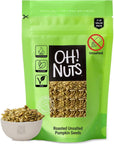 Oh Nuts Roasted Unsalted Pumpkin Seeds 2lb  No Shell Pepitas Great for Healthy Snacking or Smoothie  Salad Toppings32oz in Resealable Bulk Bag