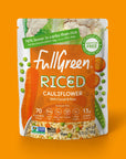 Fullgreen Riced Cauliflower with Carrots and Peas nongmo no preservatives shelfstable  exclusive Keto take home case of 6 pouches