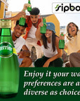 Sipbox Perrier Sparkling Mineral Water 11 Oz Glass Bottles Natural Mineral Water from South of France 12 Pack