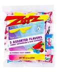 Zotz Fizz Power Candy Assorted  Fruit Flavored Hard Candy with a Fizzy Center  230g Bag Single Pack  Cherry Watermelon  Blue Raspberry  GlutenFree