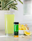 Nuun Vitamins + Caffeine: Ginger Lemonade Daily Supplement (3 Tubes of 12 Tabs)3