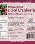 Unsweetened Dried Cranberries No Added Sugar Juice Or Oils 1g Natural Sugar Per Serving 3oz More Berries Per Ounce Than Sweetened Berries WomanOwned Small Company