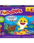 Funables Fruit Snacks, Baby Shark Shaped Fruit Flavored School Snacks, Pack of 10 0.8 ounce Pouches