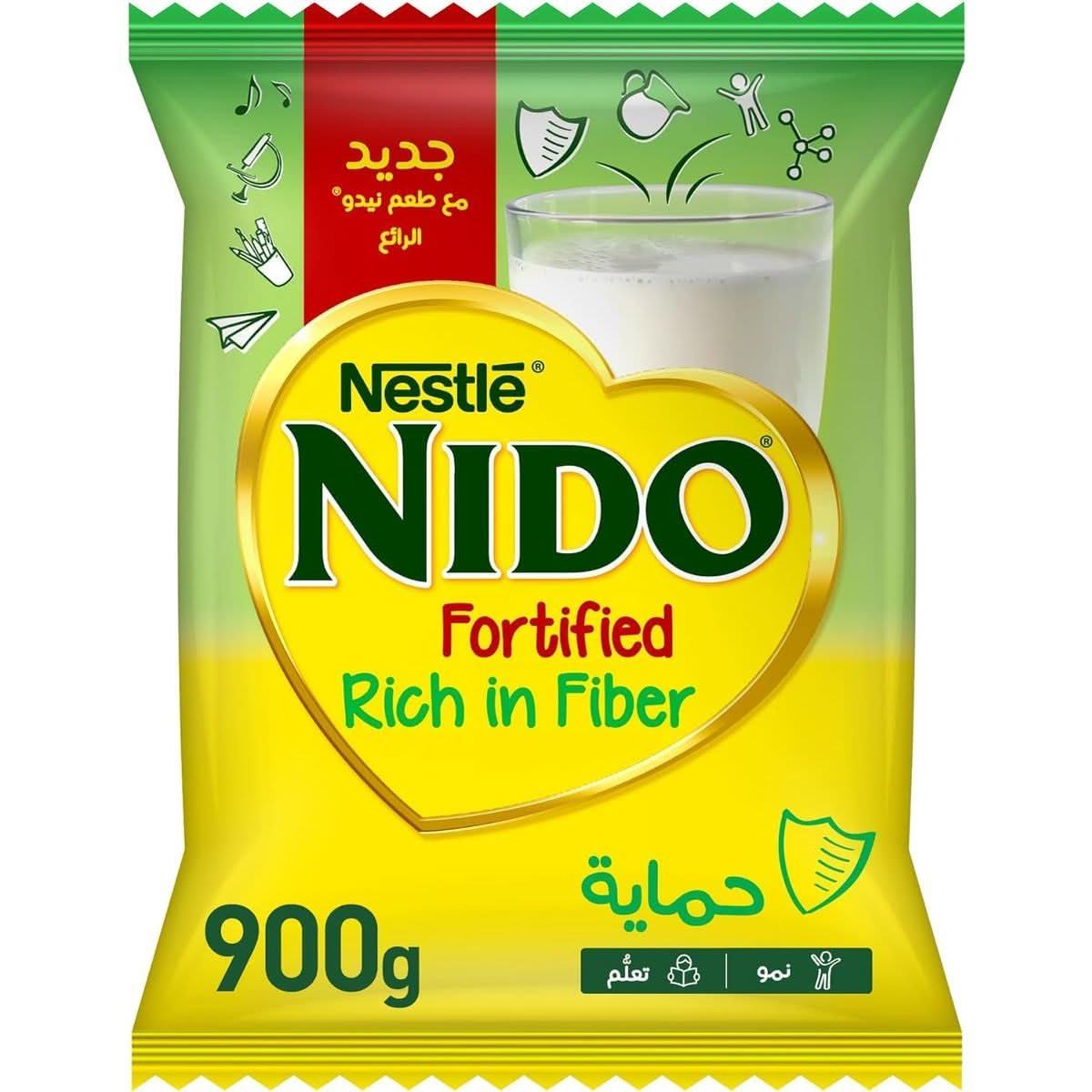 Nestle Nido Fortified Rich in Fiber Full Cream Milk Powder 900 g  32 oz