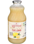 Lakewood Juice Pure Lemon Organic 32 Oz