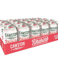 Cawston Press Sparkling Water Rhubarb  Crisp Apple 11 Fl Oz Pack of 4