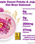 Wholly Moly Instant Oat Bran Oatmeal Purple Sweet Potato  Jujube