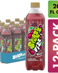 Splash Fizz Black Cherry Flavored Sparkling Water Zero Sugar with Electrolytes 20 Fl Oz 12 Pack